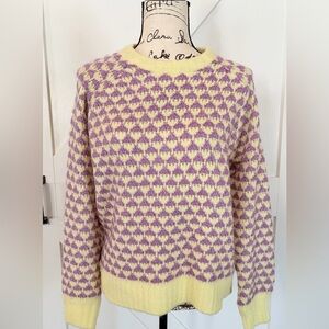 Only Women's Sweater in Purple and Cream